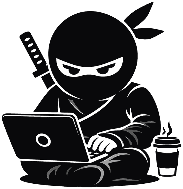 Kumo writing on a laptop