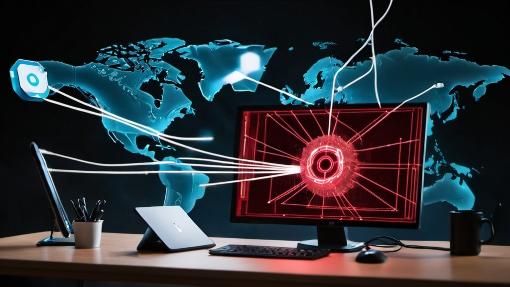 A secure home network with IoT devices protected from cyber threats.